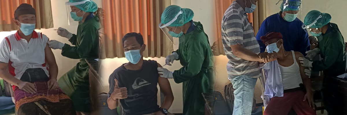 Pelaksanaan Vaksinasi Covid-19 untuk Perangkat Desa ,BPD dan LPM di Desa Yangapi
