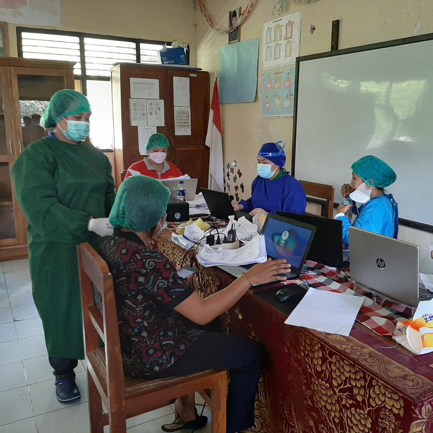 Gertak Vaksinasi Covid-19 Desa Yangapi  Br. Dinas Yangapi dan Umbalan